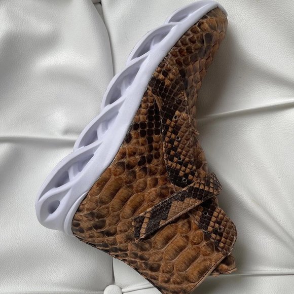 Python Snakeskin High Top Sneakers - Picture 8 of 13